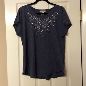 Fun Tie-Dye Heathered Bling Tee!